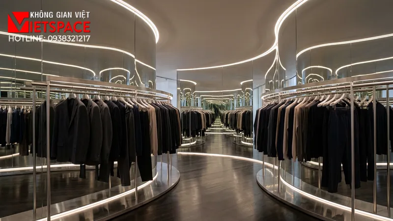 thiết kế cửa hàng thời trang reflection loop _7