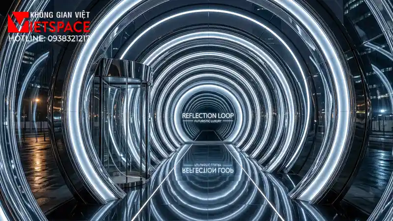 thiết kế cửa hàng thời trang reflection loop _11