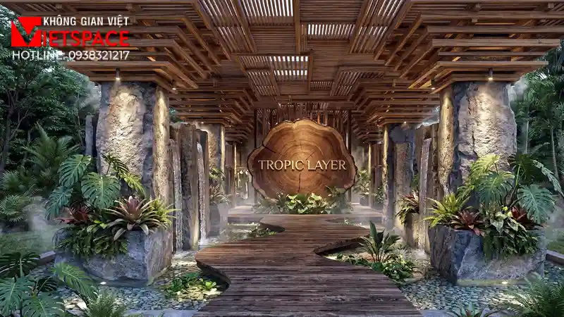 thiết kế cửa hàng thời trang tropic layer _8