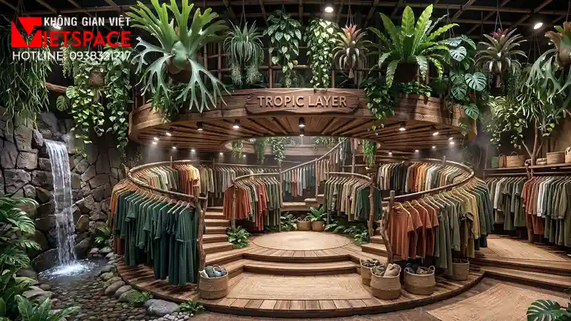 thiết kế cửa hàng thời trang tropic layer _11