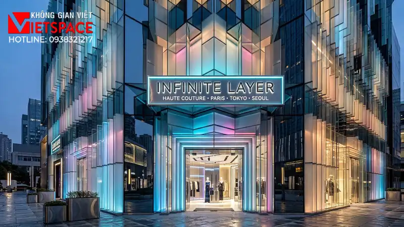 thiết kế cửa hàng thời trang infinite layer _1