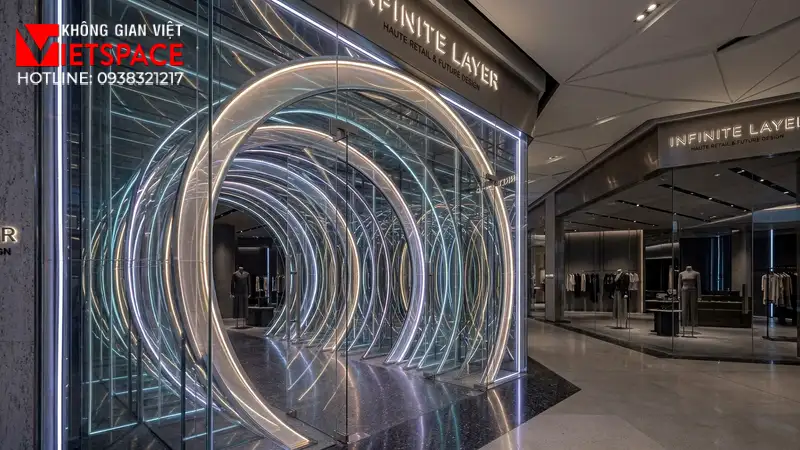 thiết kế cửa hàng thời trang infinite layer _10