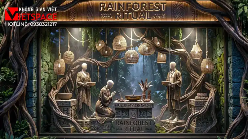 thiết kế cửa hàng thời trang rainforest ritual _4