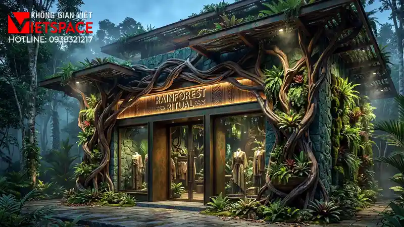 thiết kế cửa hàng thời trang rainforest ritual _10