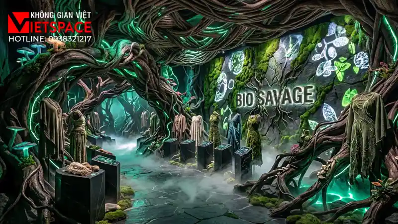 thiết kế cửa hàng thời trang bio savage _4