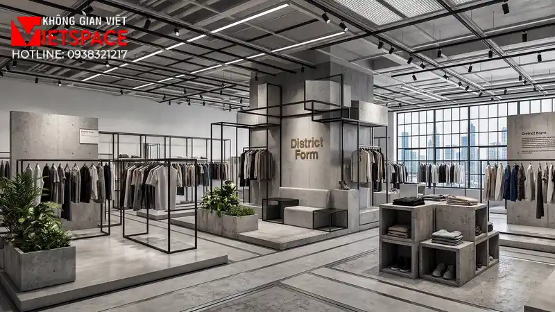 thiết kế cửa hàng thời trang district form _11