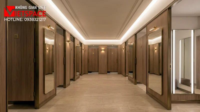 thiết kế cửa hàng thời trang mirror corridor _4