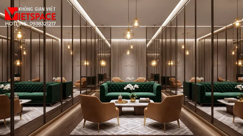 thiết kế cửa hàng thời trang mirror corridor _9