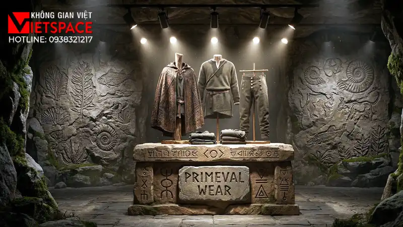 thiết kế cửa hàng thời trang primeval wear _7