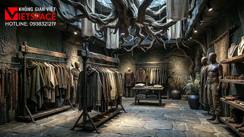 thiết kế cửa hàng thời trang primeval wear _8