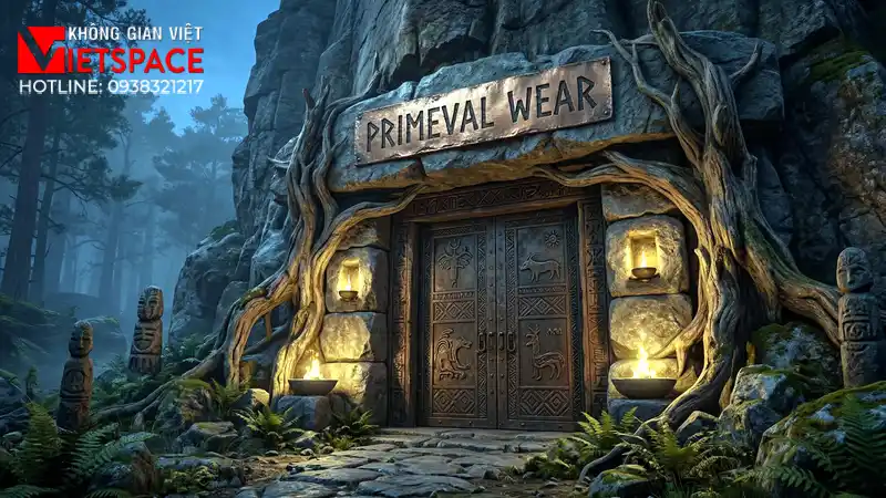 thiết kế cửa hàng thời trang primeval wear _9