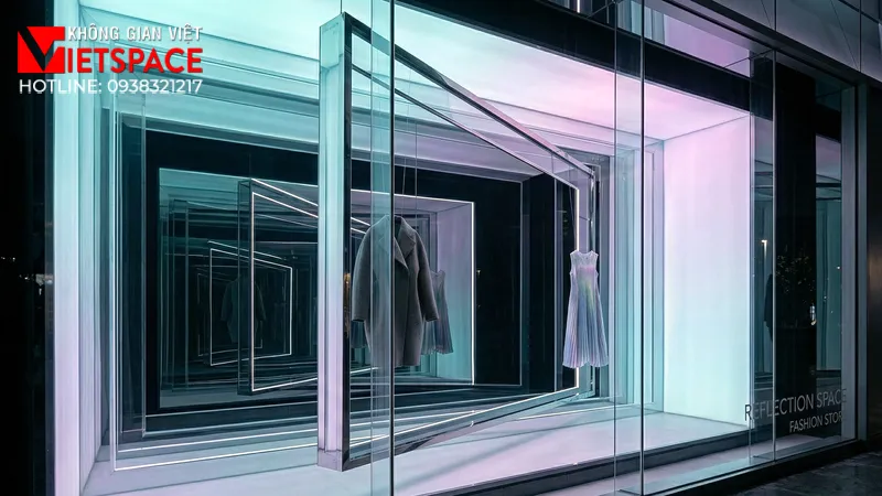 thiết kế cửa hàng thời trang reflection space _5