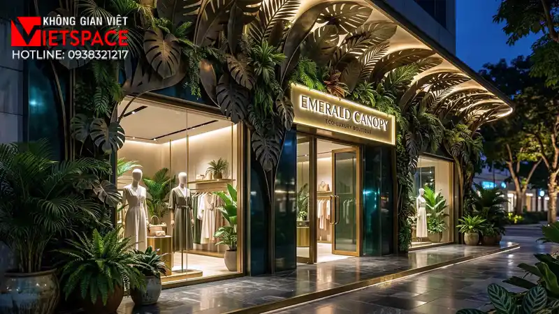 thiết kế cửa hàng thời trang emerald canopy _2