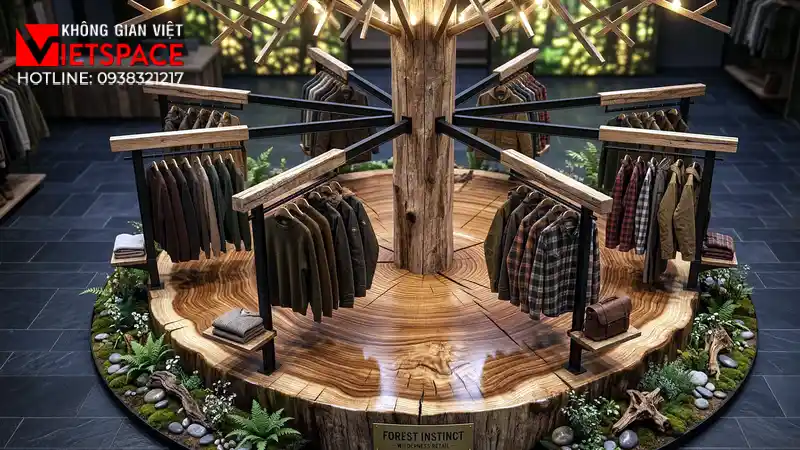 thiết kế cửa hàng thời trang forest instinct _4