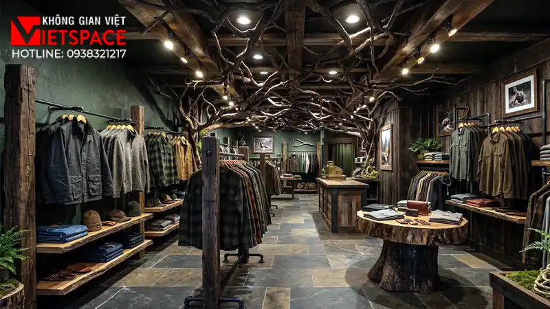 thiết kế cửa hàng thời trang forest instinct _8