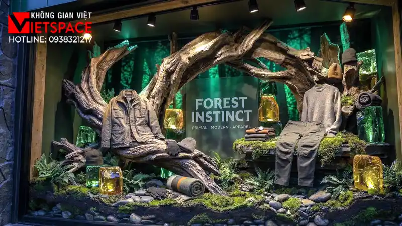 thiết kế cửa hàng thời trang forest instinct _9