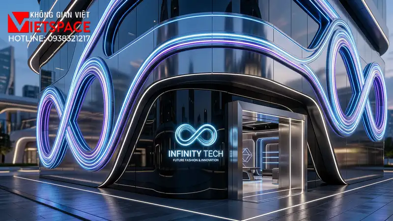 thiết kế cửa hàng thời trang infinity tech _2