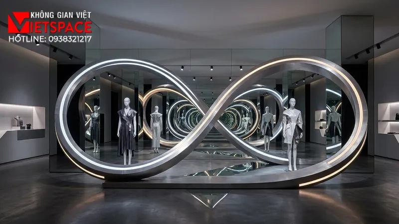 thiết kế cửa hàng thời trang infinity tech _3