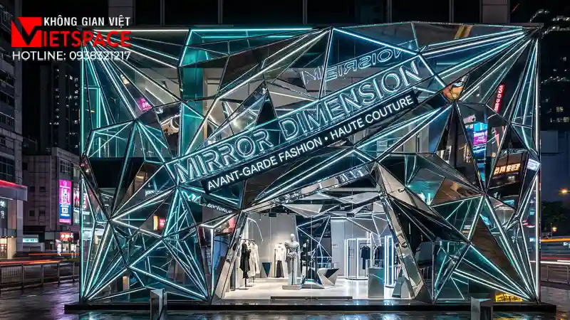 thiết kế cửa hàng thời trang mirror dimension _2