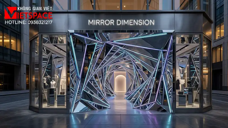 thiết kế cửa hàng thời trang mirror dimension _12