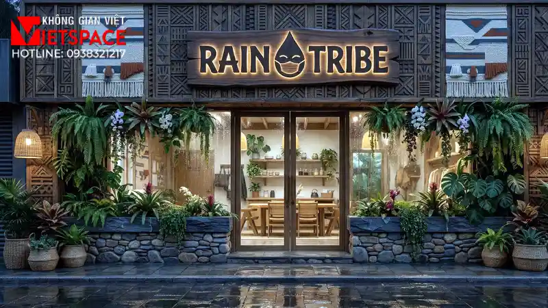 thiết kế cửa hàng thời trang rain tribe _1