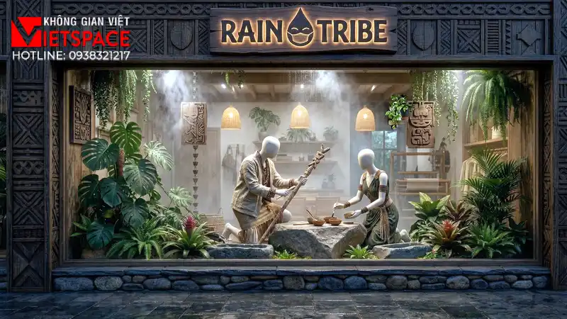 thiết kế cửa hàng thời trang rain tribe _7
