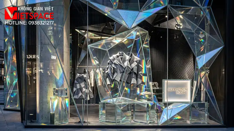 thiết kế cửa hàng thời trang refraction room _6