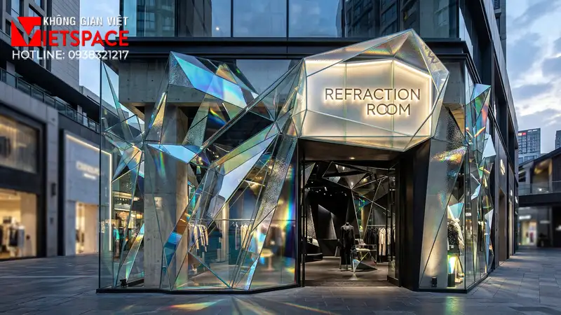 thiết kế cửa hàng thời trang refraction room _2