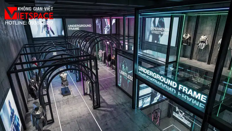thiết kế cửa hàng thời trang underground frame _5