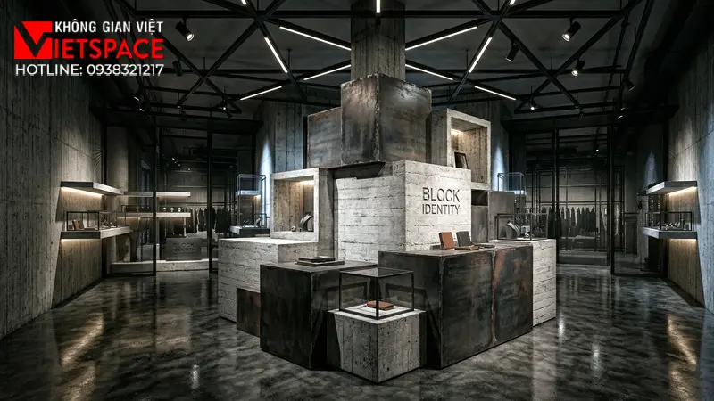 thiết kế cửa hàng thời trang block identity _4