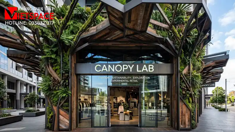 thiết kế cửa hàng thời trang canopy lab _2