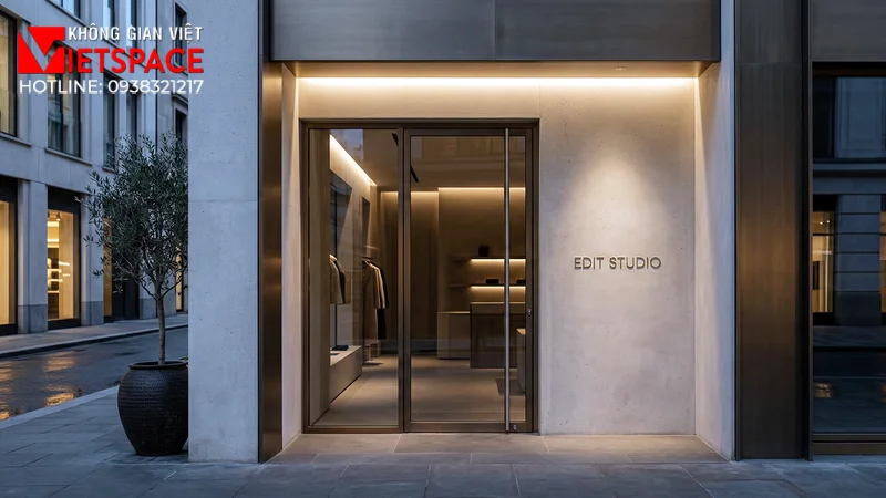 thiết kế cửa hàng thời trang edit studio _2