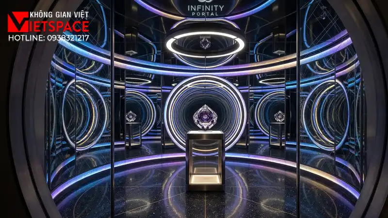 thiết kế cửa hàng thời trang infinity portal _4