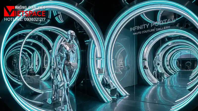 thiết kế cửa hàng thời trang infinity portal _6