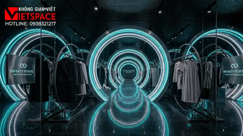 thiết kế cửa hàng thời trang infinity portal _9