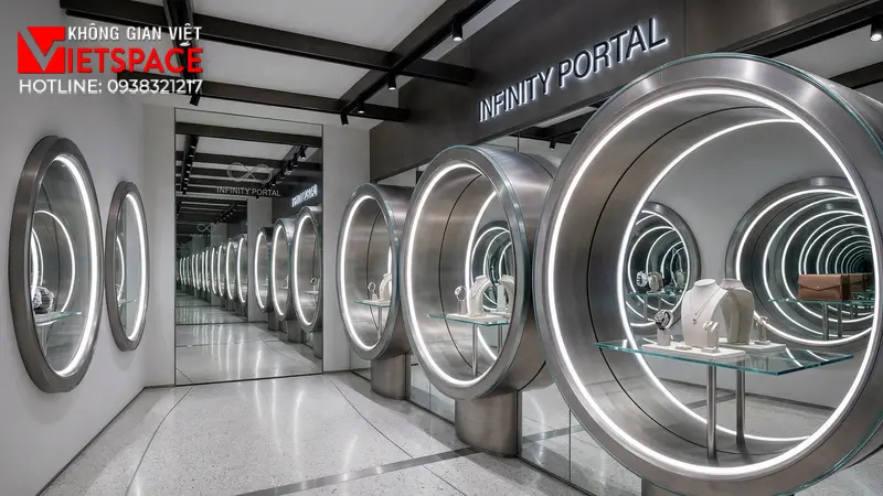 thiết kế cửa hàng thời trang infinity portal _10