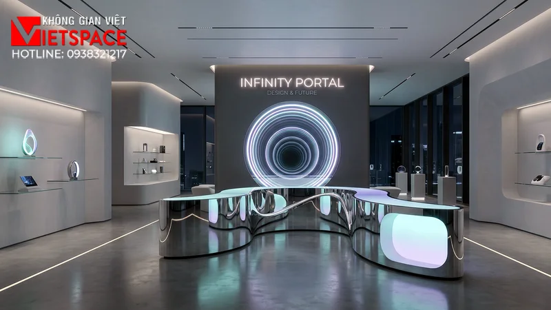 thiết kế cửa hàng thời trang infinity portal _12