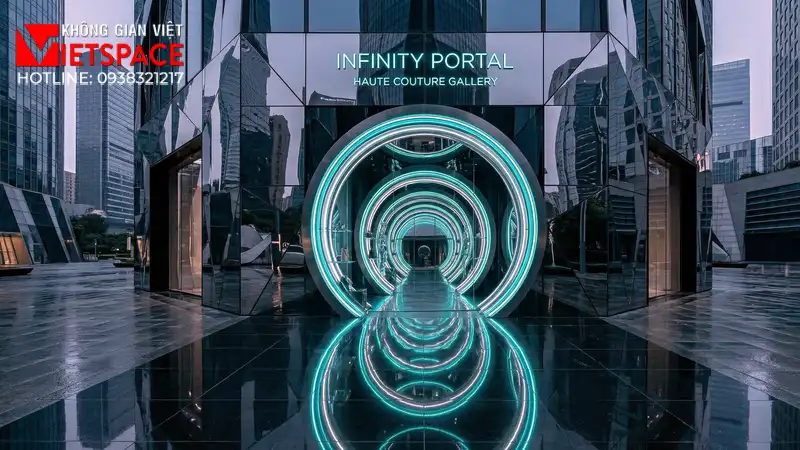 thiết kế cửa hàng thời trang infinity portal _13