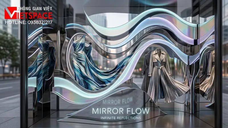 thiết kế cửa hàng thời trang mirror flow _6
