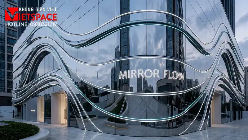 thiết kế cửa hàng thời trang mirror flow _1
