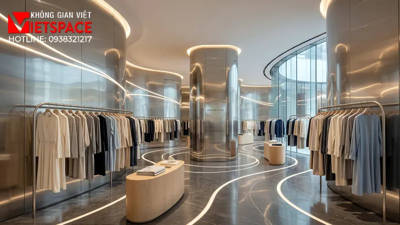 thiết kế cửa hàng thời trang mirror flow _11