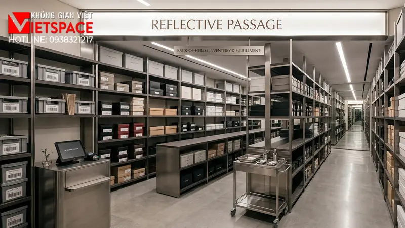 thiết kế cửa hàng thời trang reflective passage _3