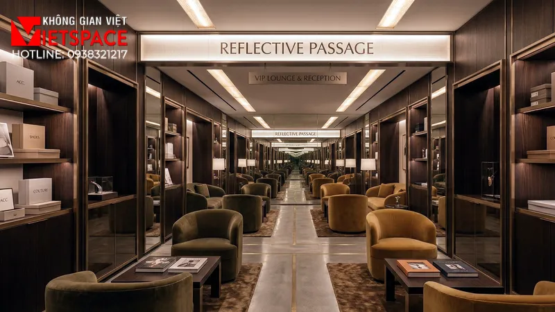 thiết kế cửa hàng thời trang reflective passage _5