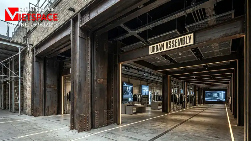 thiết kế cửa hàng thời trang urban assembly _6