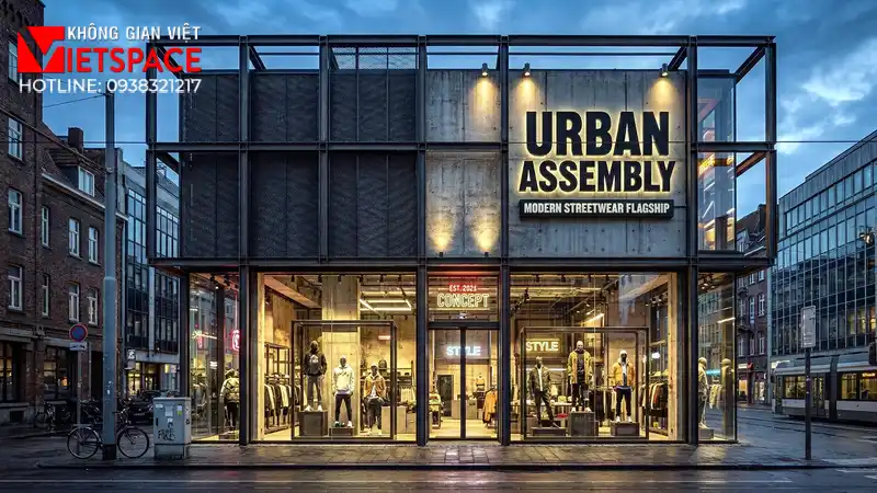 thiết kế cửa hàng thời trang urban assembly _2