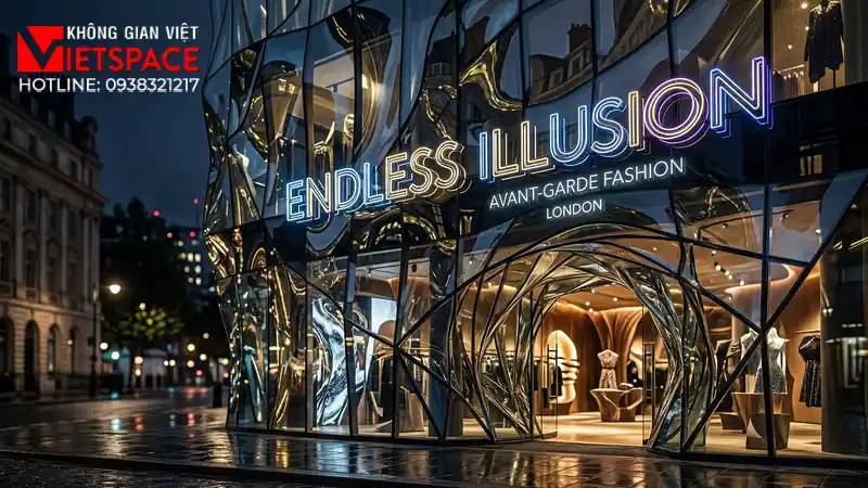 thiết kế cửa hàng thời trang endless illusion _1