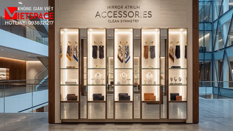 thiết kế cửa hàng thời trang mirror atrium _3