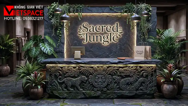 thiết kế cửa hàng thời trang sacred jungle _6