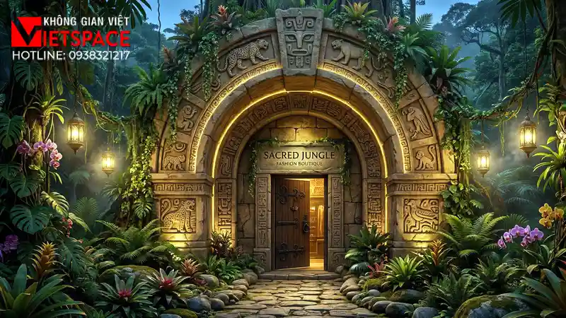 thiết kế cửa hàng thời trang sacred jungle _9
