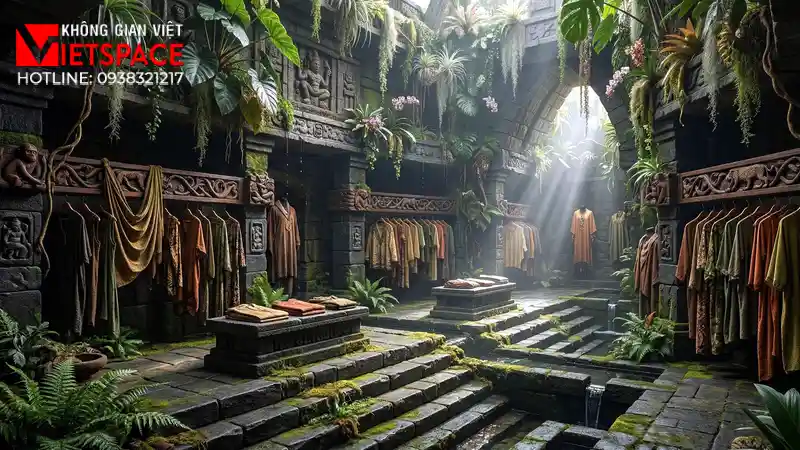 thiết kế cửa hàng thời trang sacred jungle _12